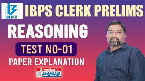 Ibps Clerk Prelims Mock Test No 01 Reasoning Practice Set With