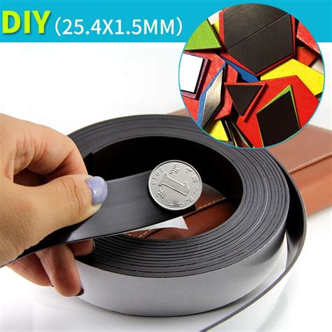 Meters Self Adhesive Flexible Magnetic Strip Magnet Tape Width X