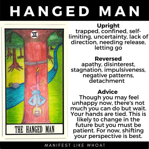 The Hanged Man Tarot Card Meaning Symbolism Manifest Like Whoa