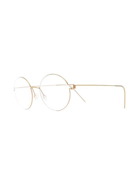 Lindberg Thin Metal Round Frame Glasses Farfetch