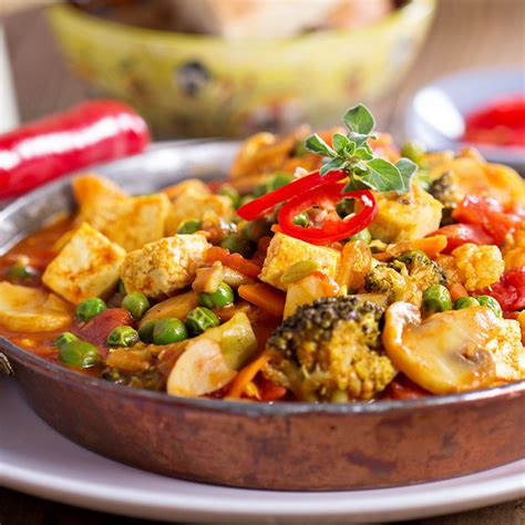 Recette Curry végétarien au tofu et aux légumes facile rapide