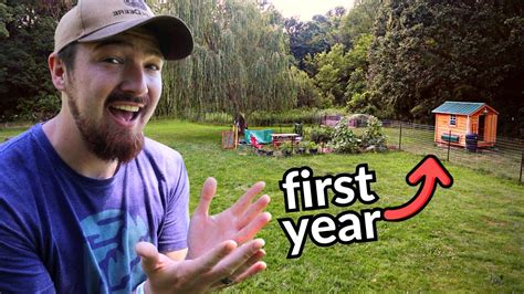 Everything We Did In Our First Year On A Acre Homestead Youtube