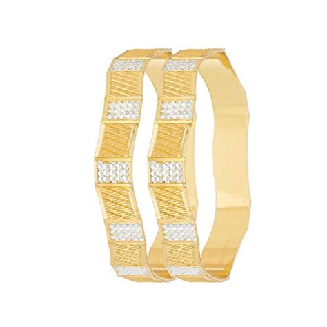 Buy Fancy Gold Plated Bangle 2 PCS Sapna FX 8069 Online At Low