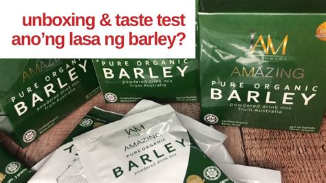 Iam Worldwide Amazing Pure Organic Barley Unboxing And Taste Test Youtube