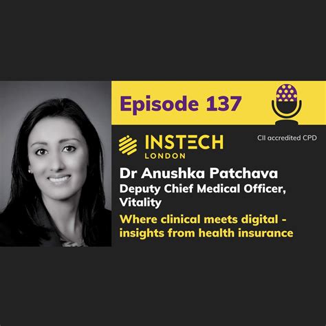 Dr Anushka Patchava Deputy Chief Medical Officer Vitality Where