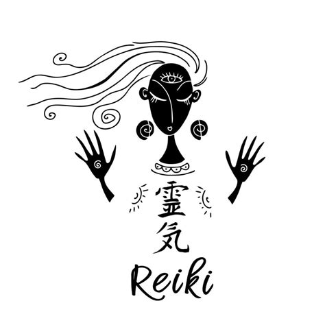 Reiki Energy Logo Reiki Healing Esoteric Vector 6581826 Vector Art At Vecteezy