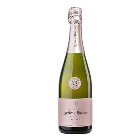 Lacrima Baccus Heretat Reserva Brut Rosé Bio 19 Wijnhuis Les