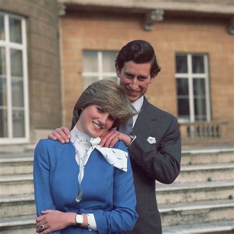 Diana and Charles share a moment of affection while announcing their ...