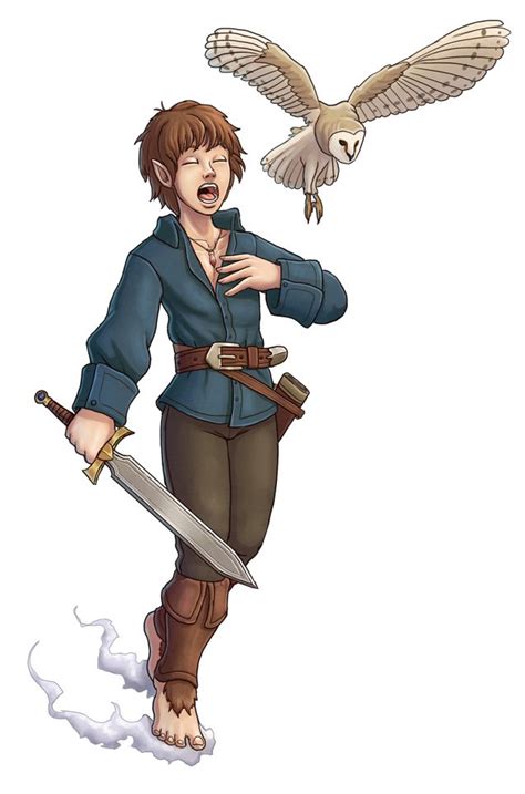 Halfling Bard By Brett Neufeld On