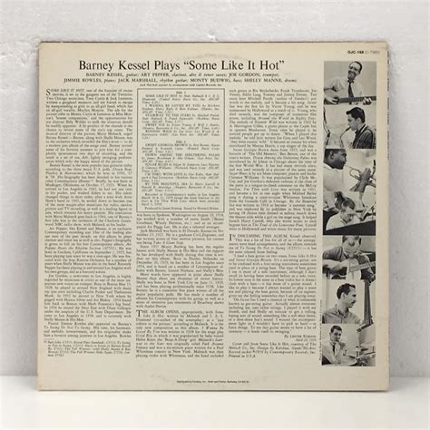 SOME LIKE IT HOT BARNEY KESSEL BARNEY KESSEL 中古オーディオ 高価買取販売 ハイファイ堂