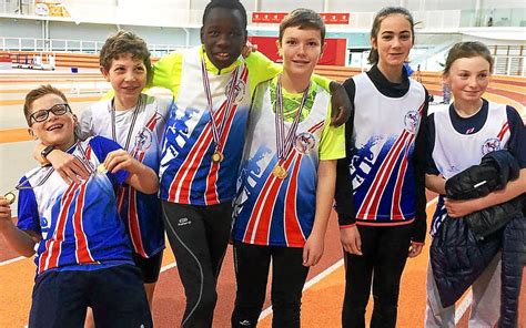 Athlétisme indoor Des podiums pour les benjamins Le Télégramme