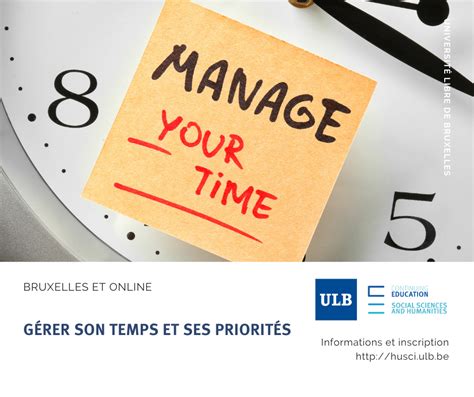 Gérer Son Temps Et Ses Priorités Ulb