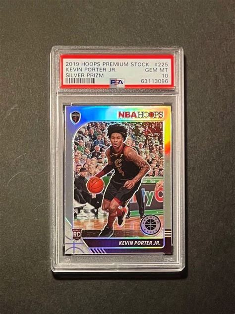 PSA 10 Gem Mint Kevin Porter Jr 2019 20 Hoops Premium Stock RC Silver