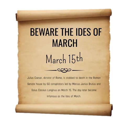 Beware The Ides Of March Banner