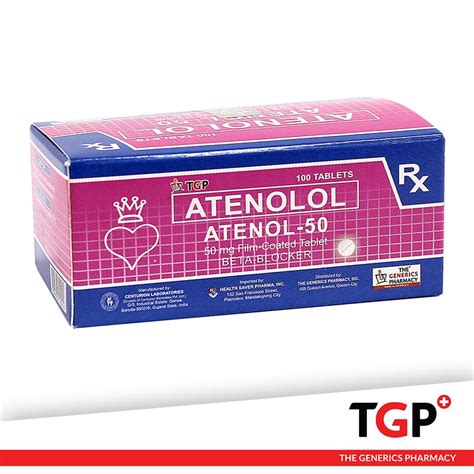 Atenol 50 Atenolol 50mg Film Coated Tablet 100 S Price In The Philippines Medsgo Pharmacy