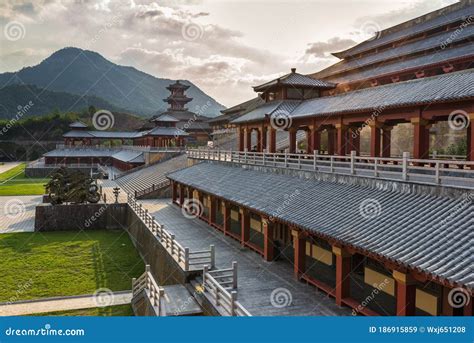 The Tang Dynasty Architecture Of The Daciensi Temple Adobe Rgb Royalty