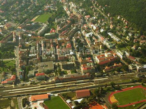 D N Tetschen Bodenbach Aus Der Vogelperspektive Bahnhof D N