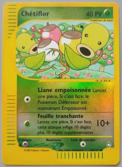 Carte Pok Mon Ch Tiflor Reverse Aquapolis Wizard Fr Eur