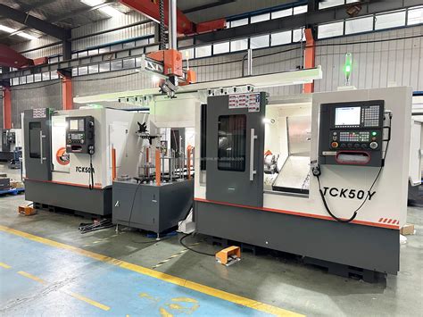 Tck25y 45 Degree Cnc Lathes Inclined Bed Metal Lathe Machine 3 Axis Cnc