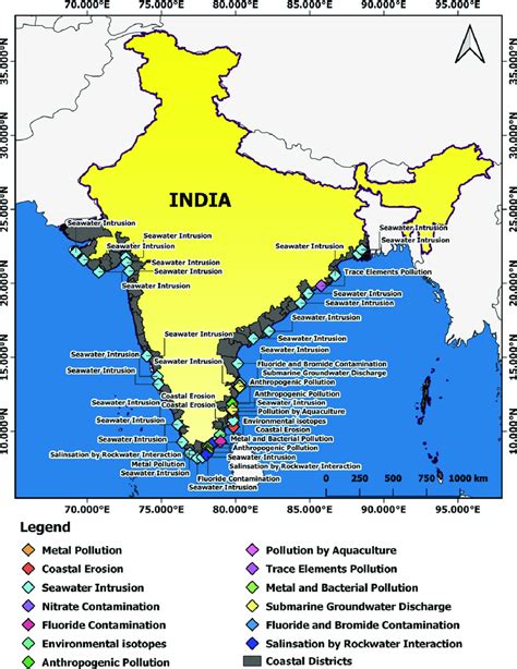 Coastal Map Of India