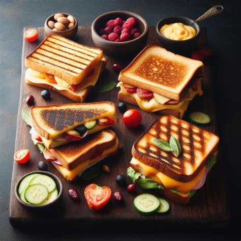 Premium Photo Grilled Cheese Sandwiches