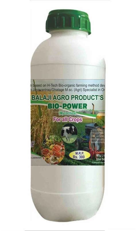 Liquid Bio Power Mycorrhiza Fertilizer Bottle Packaging Size 1 Litre