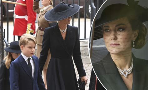 Prinsessa Catherine käytti kuningatar Elisabetin koruja hautajaisissa