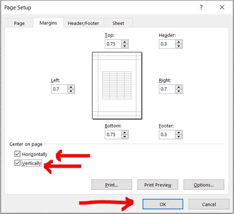 How To Center The Worksheet Horizontally In Excel Printable And