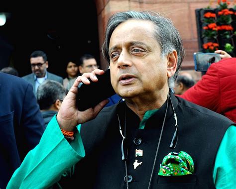 New Delhi Lok Sabha Mp Shashi Tharoor At The Parliament