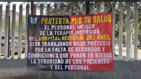 Trabaja Bajo Protesta Personal M Dico De La Cl Nica Del Imss En