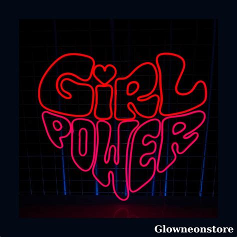 Girl Power Neon Sign Glow Neon Store