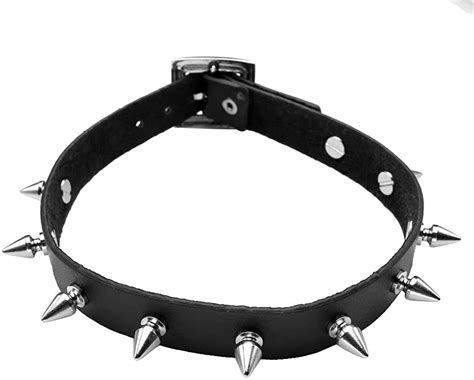 Black Spike Choker Collar, Black Choker