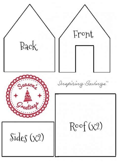 Gingerbread House Patterns Printable