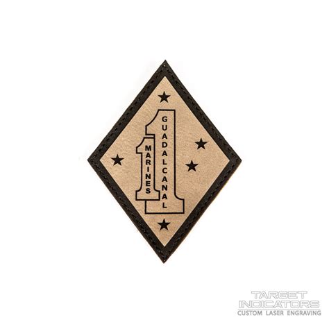 1st Marine Regiment Laser Engraved Patch - Target Indicators