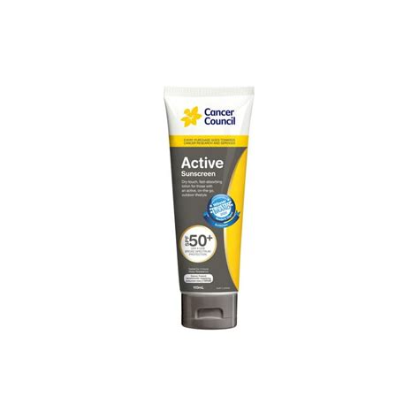 Buy Cancer Council Active Sunscreen Dry Touch Tube Spf50 200ml Online