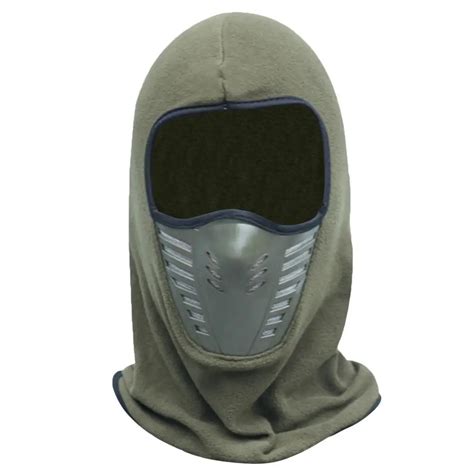 Winter Motorcycle Full Face Mask Cover Breathable Moto Thermal Fleece