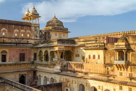 Palace Of The Amber Fort Near Jaipur India Stock Photo Image Of