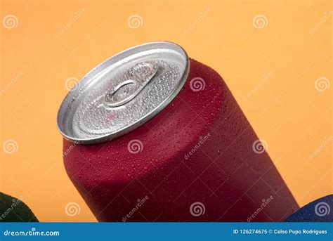 Colorful Aluminum Soda Can Stock Image Image Of Aluminium 126274675