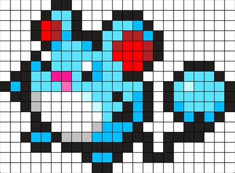 Pokemon Pixel Patterns For Fuse Beads Marill Pixel Art Pokemon | The ...