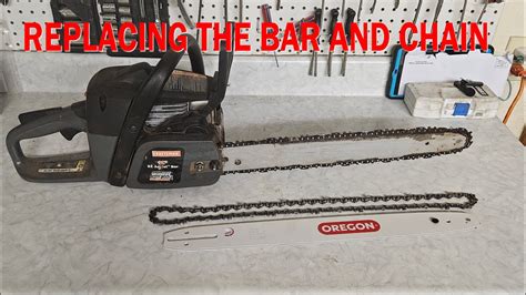 Replacing The Ez Adjust Bar And Chain On A Craftsman Chainsaw Youtube