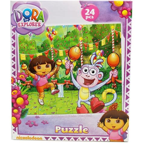 Dora The Explorer Dora And Boots Fiesta Kids Jigsaw Puzzle 24pc