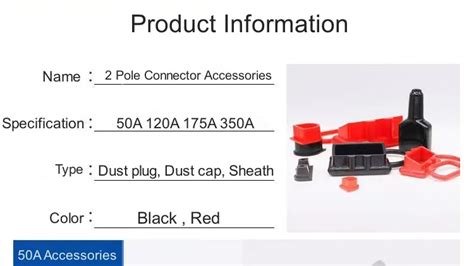 Andersons Plug Connector Black Red Protective Cover 50a 120a 175a 350a