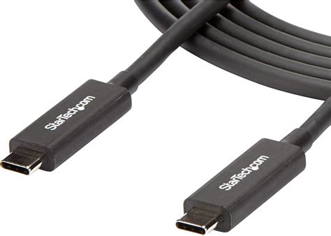 Thunderbolt 3 Cable 6 Ft 2m 4k 60hz 40gbps Usb C To Usb C