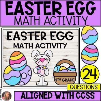 Easter Egg Math Activity 4th Grade Math Easter Egg Hunt By Ashley May