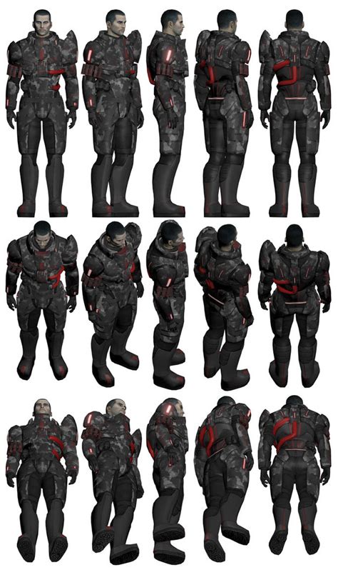 Mass Effect Spectre Armour Male Ref By Troodon80 On Deviantart