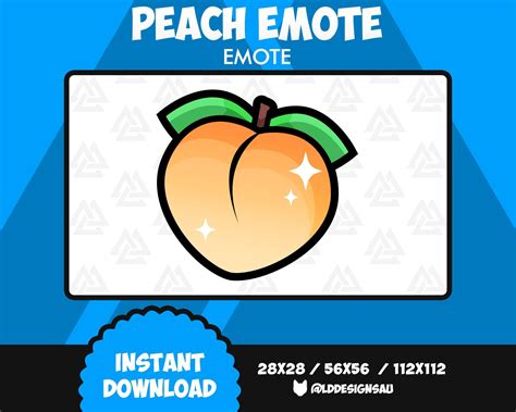 Peach Twitch Emote Peach Discord Emote Streamer Emotes Cute