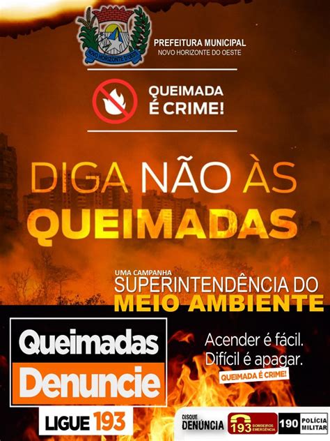 Diga N O As Queimadas Apague Esta Ideia Queimada Crime Lei