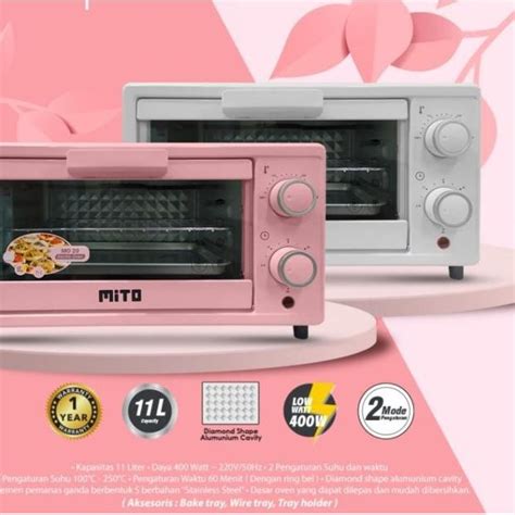 Jual Mito Oven Listrik Mini Mito Mo Kapasitas Liter Garansi Resmi