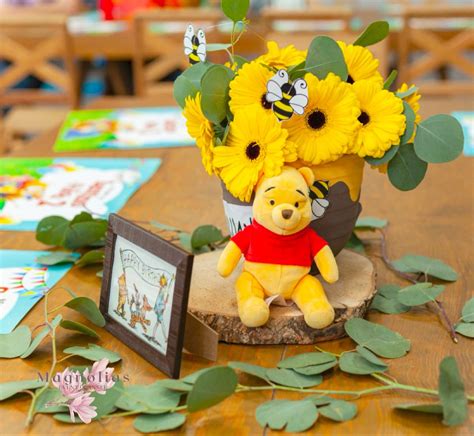 Centro De Mesa Winnie Pooh Centros De Mesa Para Baby Showers