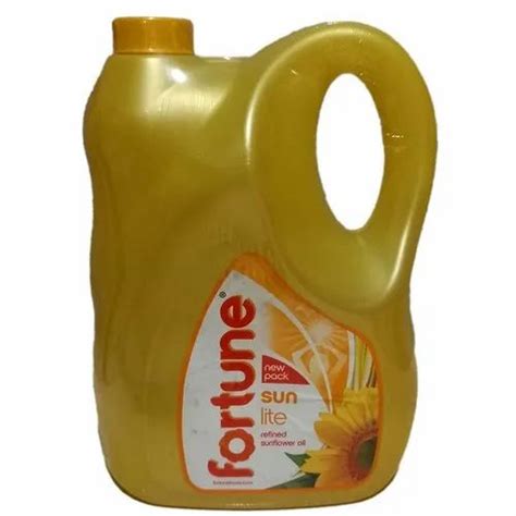 Liter Fortune Sunlite Refined Sunflower Oil Packaging Type Plastic